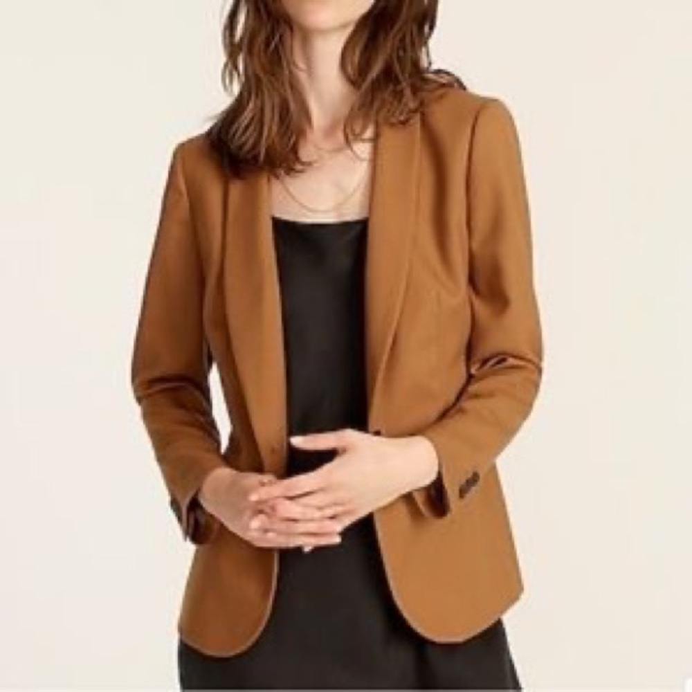 J. Crew Camel Brown Tailored Blazer
